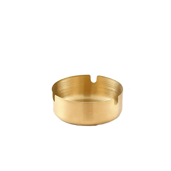 Round Metal Ashtray Cigarette Holder