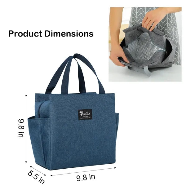 300D Insulated Cooler Tote with Foil Lining, Holds 12 Cans