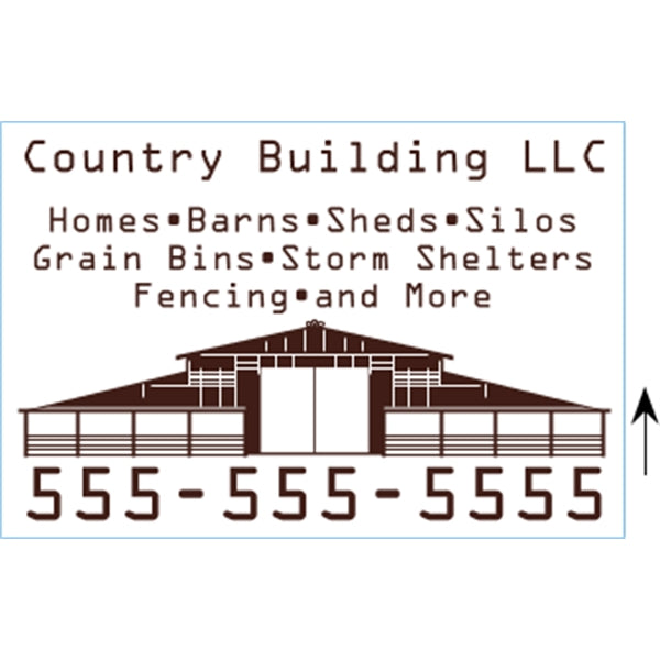 18" x 12" Corrugated Sign - 1 Color, 2 Sides