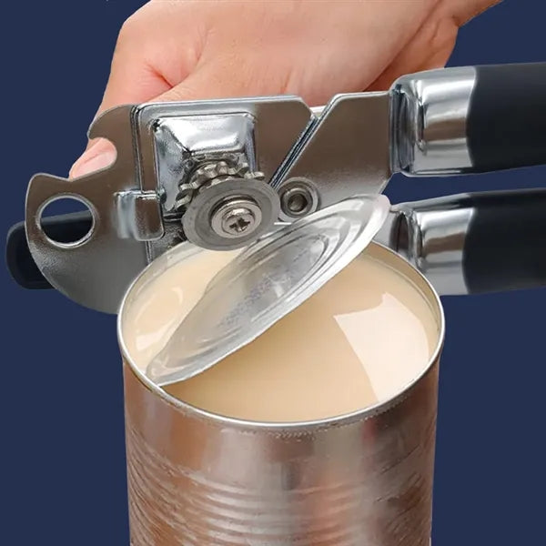 Manual Can and Bottle Opener With Soft Touch Handle