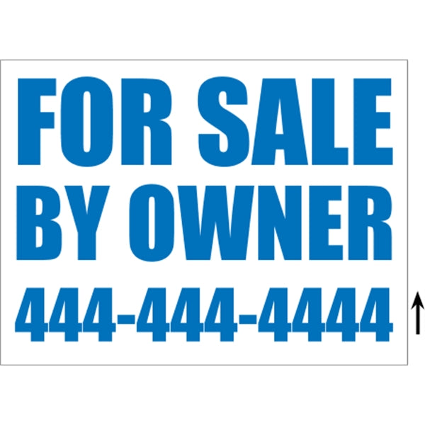 24" x 18" Corrugated Sign - 1 Color, 2 Sides