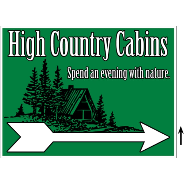 24" x 18" Corrugated Sign - 2 Colors, 1 Side
