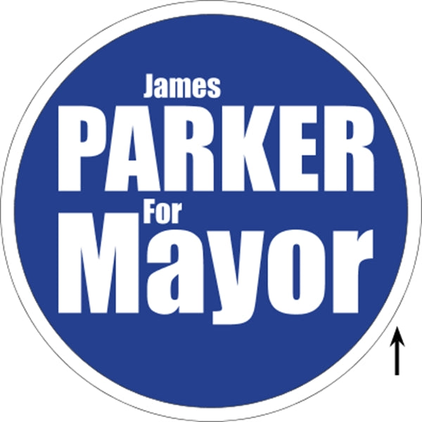 22" Diameter Corrugated Sign
