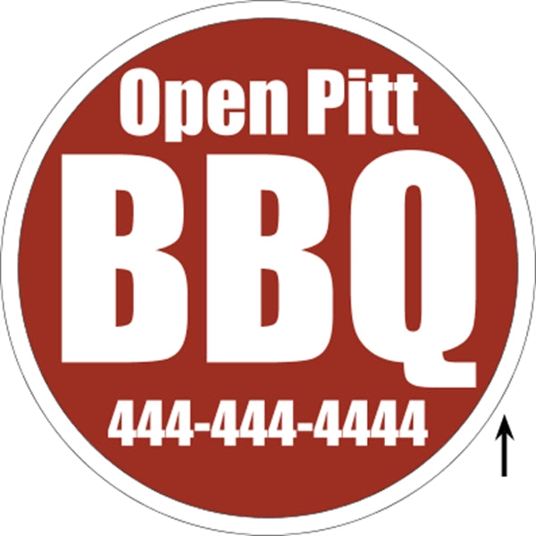 22" Diameter Corrugated Sign