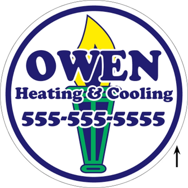 22" Diameter Corrugated Sign