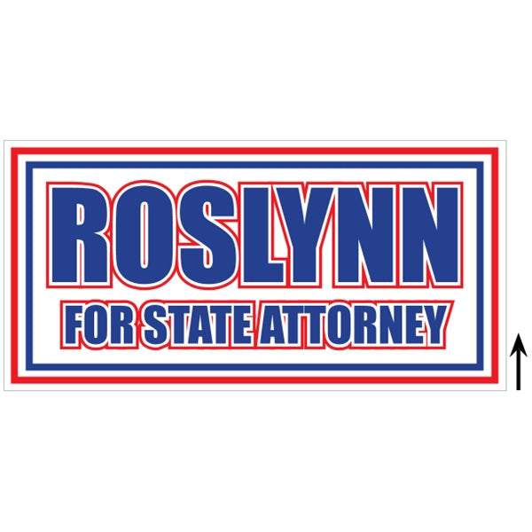 24" X 12" Corrugated Sign