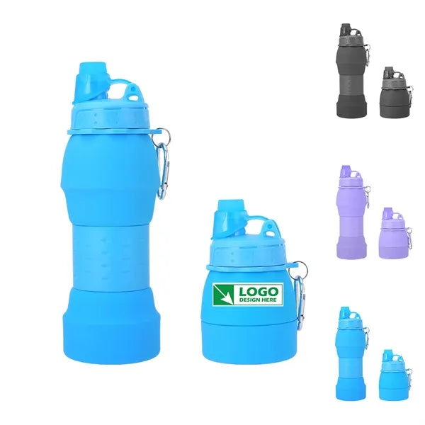 20oz Collapsible Silicone Water Bottle