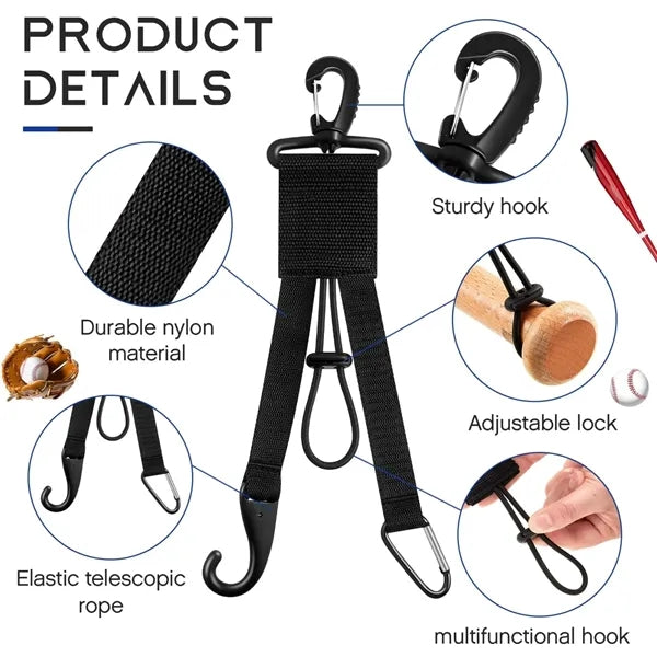Baseball Softball Fence Hook Helmet Bat Organizer Holder