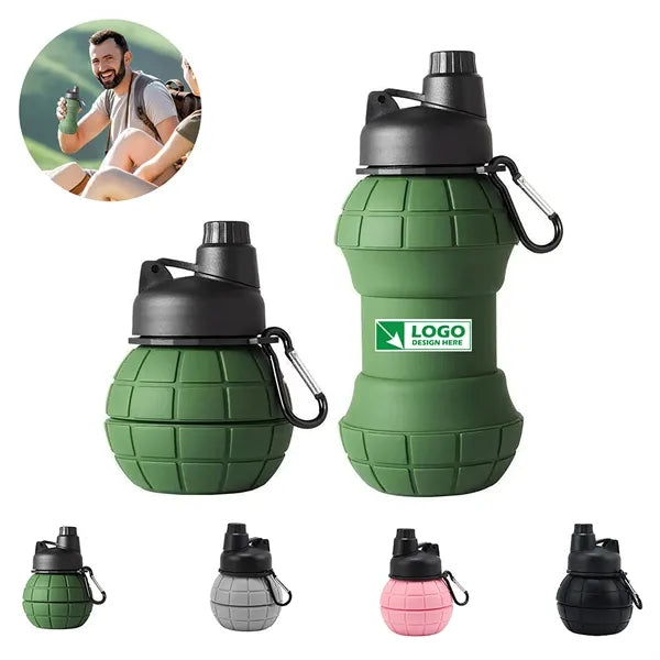34oz Grenade Collapsible Silicone Water Bottle