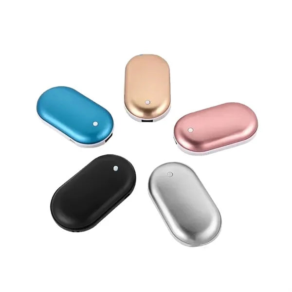 2 in 1 USB Rechargeable Hand Warmer Power Bank Pocket Heater