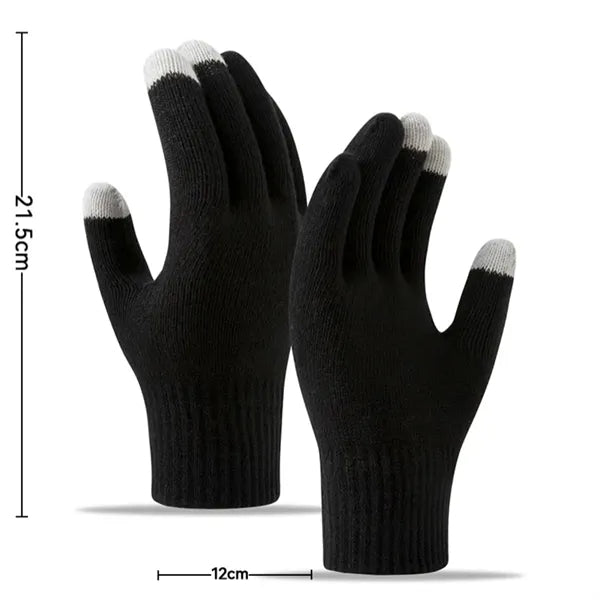 Winter Touch Screen Soft Warm Fleece Knit Texting Gloves