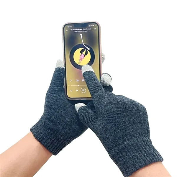Winter Touch Screen Soft Warm Fleece Knit Texting Gloves