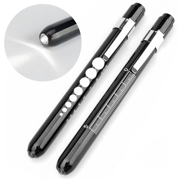 Nurse Penlight with Pupil Gauge LED Medical Pen Light