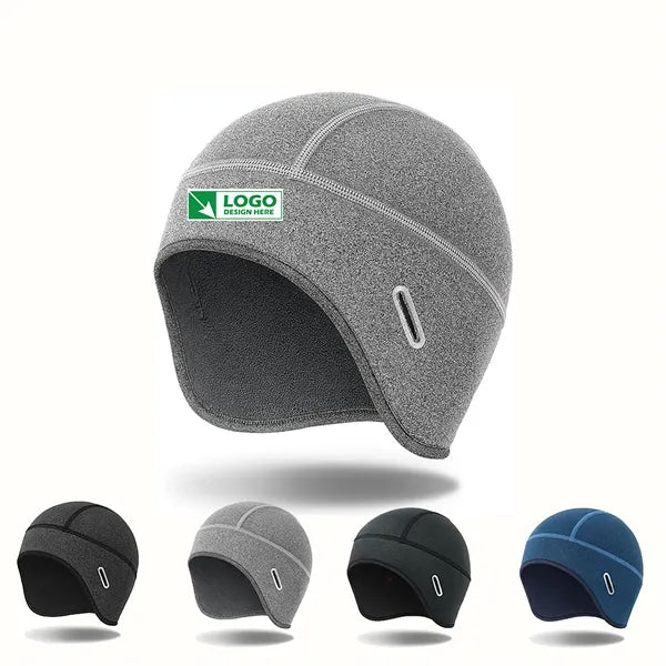 Fleece Cycling Cap with Glasses Holes