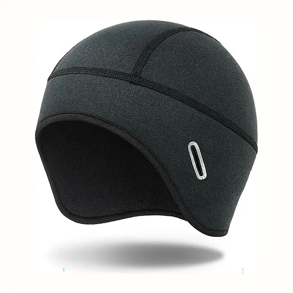 Fleece Cycling Cap with Glasses Holes