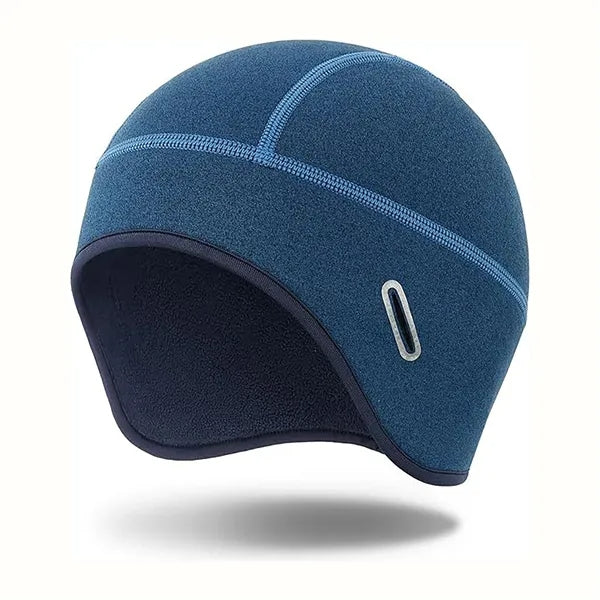 Fleece Cycling Cap with Glasses Holes