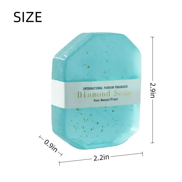 Gentle Care Clean Skin Gold Foil Diamond Oil Fragrance Soap