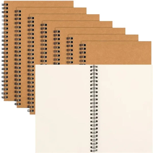 B5 Customizable Kraft Paper Spiral Notebook