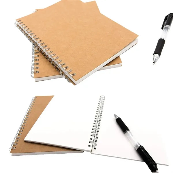 B5 Customizable Kraft Paper Spiral Notebook