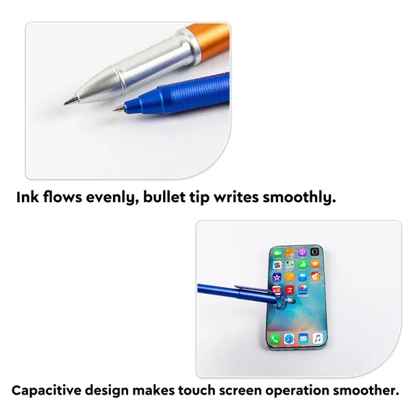 3-in-1 Pen - Ballpoint, Stylus & Phone Stand