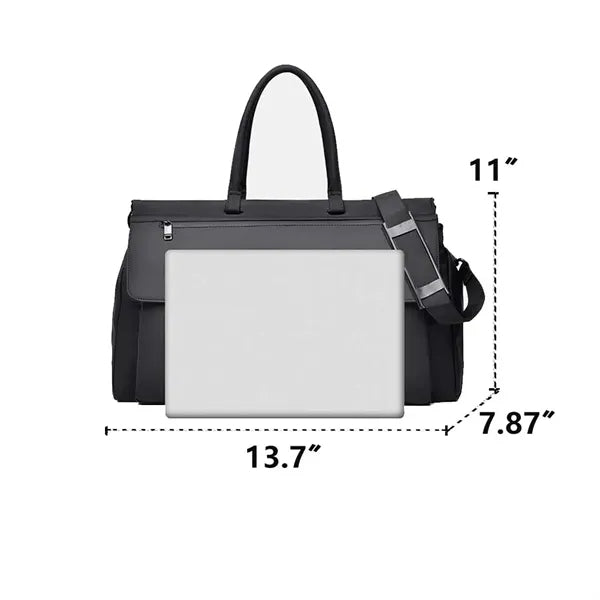 Scratch Resistant PU Work And Travel Bag