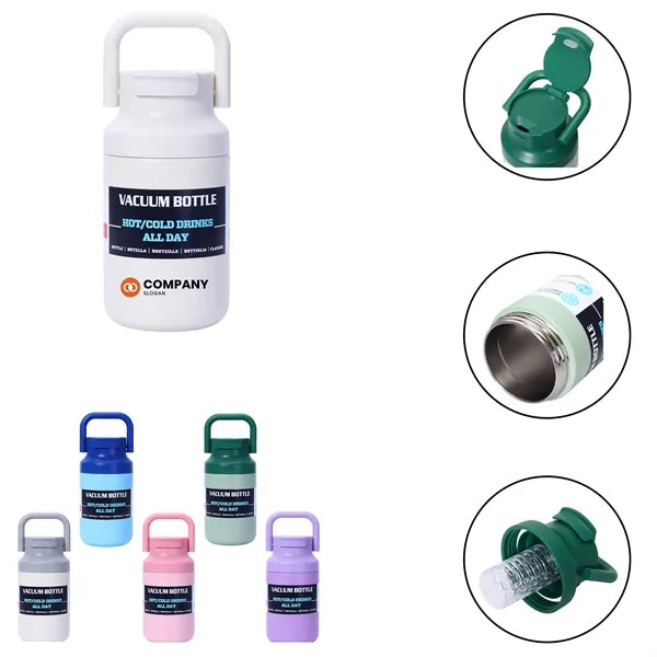 16oz Portable Outdoor Handle Hiking Sports Water Bottle