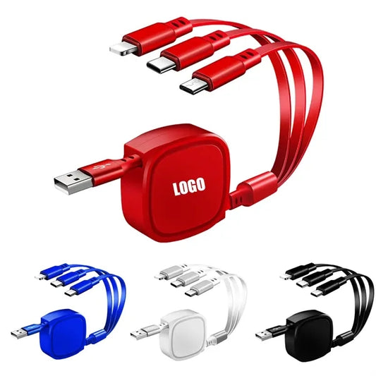 Retractable 3 in 1 Charging Cable