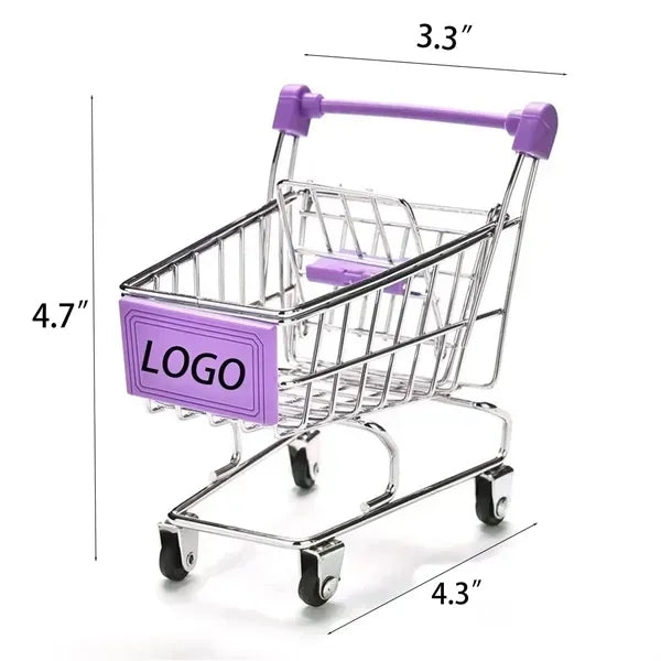 Mini Shopping Handcart Desk Decoration
