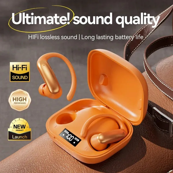 2025 Open-Ear Earbuds 360 Surround Sound Long Battery Life
