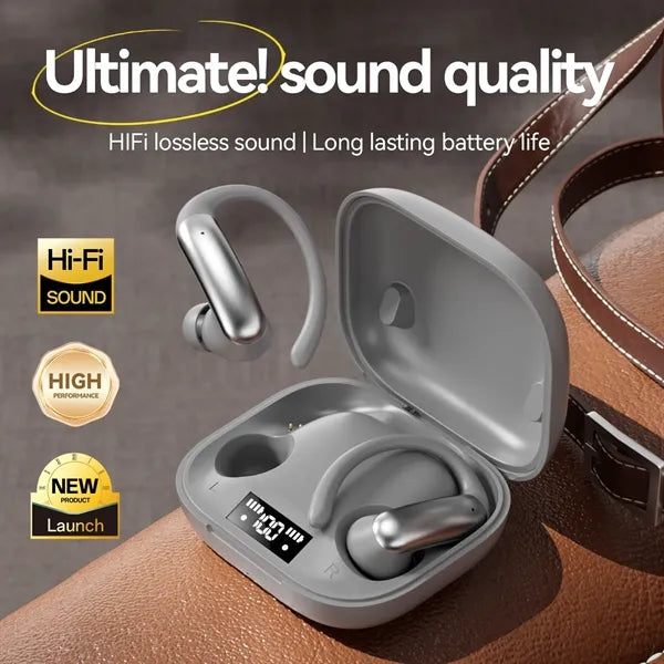 2025 Open-Ear Earbuds 360 Surround Sound Long Battery Life