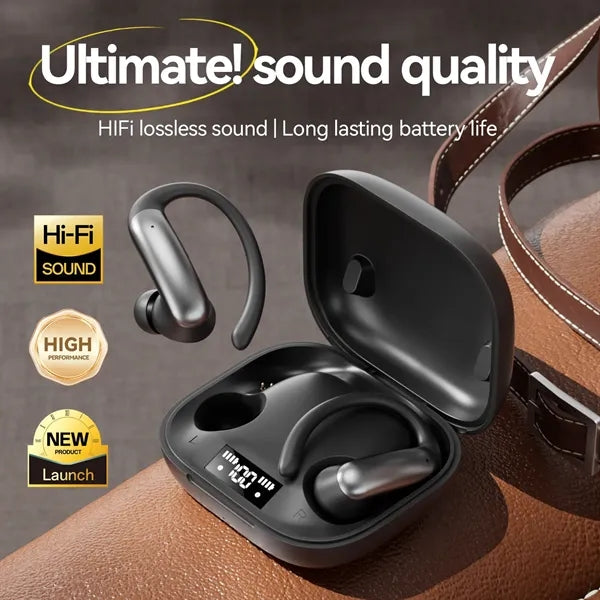 2025 Open-Ear Earbuds 360 Surround Sound Long Battery Life