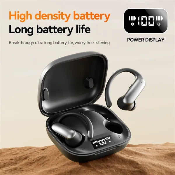 2025 Open-Ear Earbuds 360 Surround Sound Long Battery Life