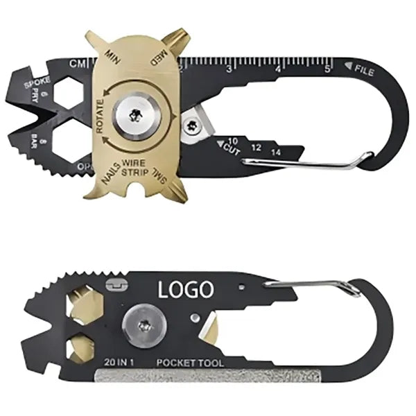 20 in 1 Multifunctional Tool Carabiner Card
