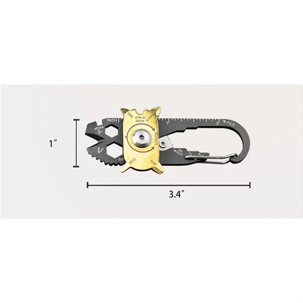 20 in 1 Multifunctional Tool Carabiner Card