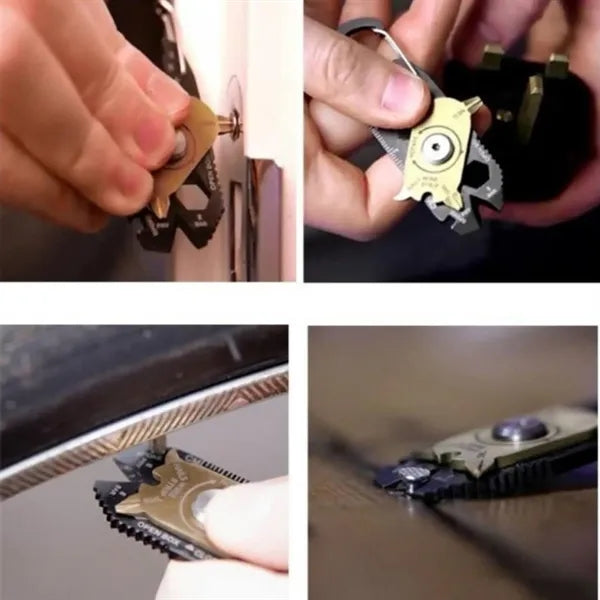 20 in 1 Multifunctional Tool Carabiner Card