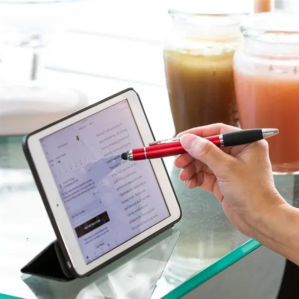 Curvaceous Stylus Cap Highlighter Pen