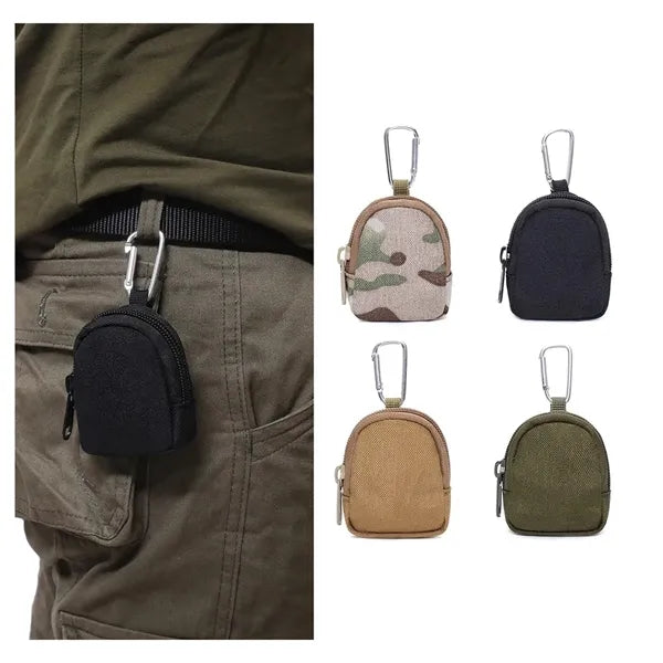 Mini Zippered Change Purse Round