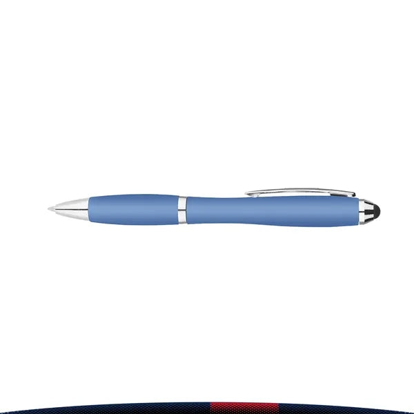 Auguste Metallic Curvaceous Ballpoint Stylus Pen