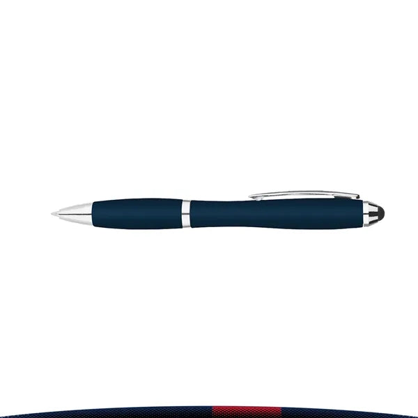 Auguste Metallic Curvaceous Ballpoint Stylus Pen