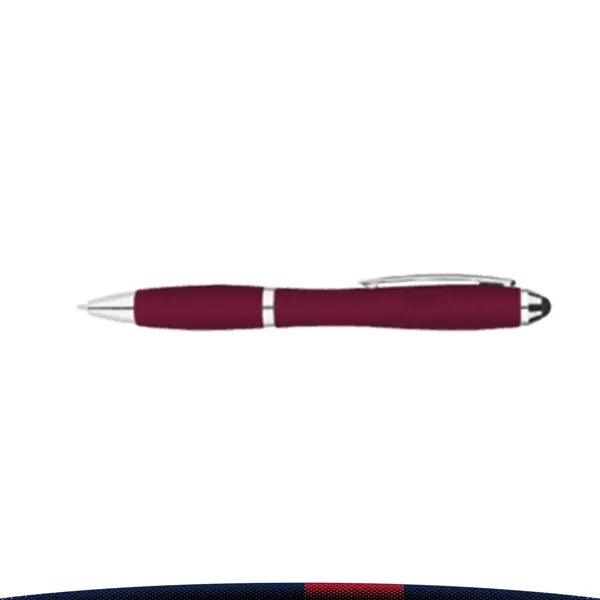 Auguste Metallic Curvaceous Ballpoint Stylus Pen