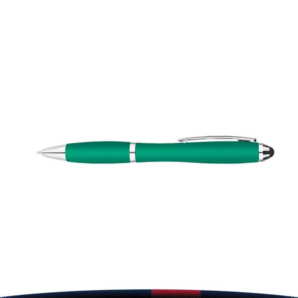 Auguste Metallic Curvaceous Ballpoint Stylus Pen