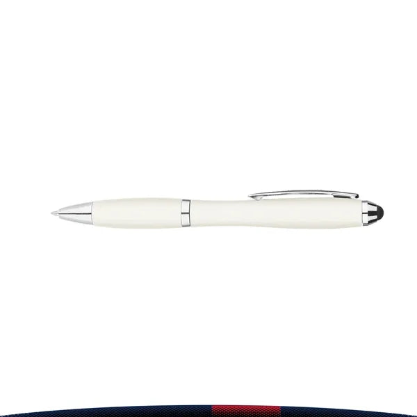 Auguste Metallic Curvaceous Ballpoint Stylus Pen