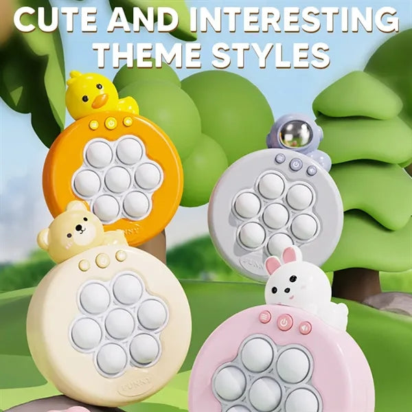 Pop Push Fidget Toy in Electric