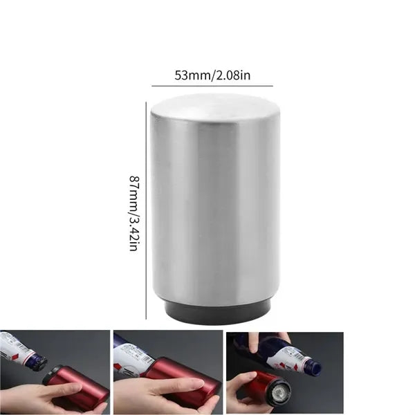 Automatic Stainless Steel Push Down Beer Bottle Opener