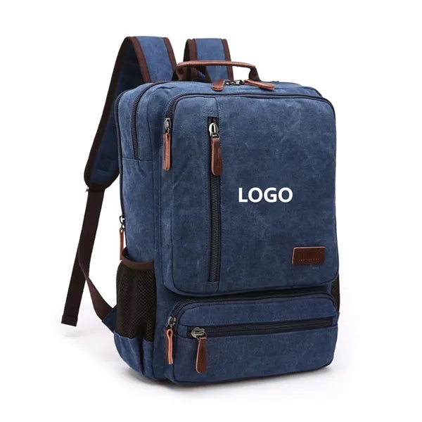 Large Capacity Canvas Rucksack Travel Backpack for Outdoor
