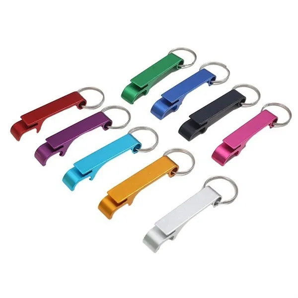 Colored Metal Bottle Opener Keychain