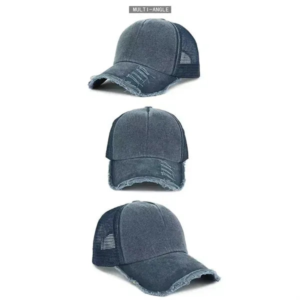 Washed Distressed Cotton Caps