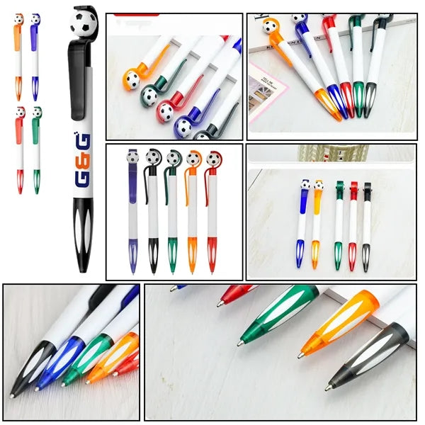 Fun Soccer Design Plastic Ballpoint Pen