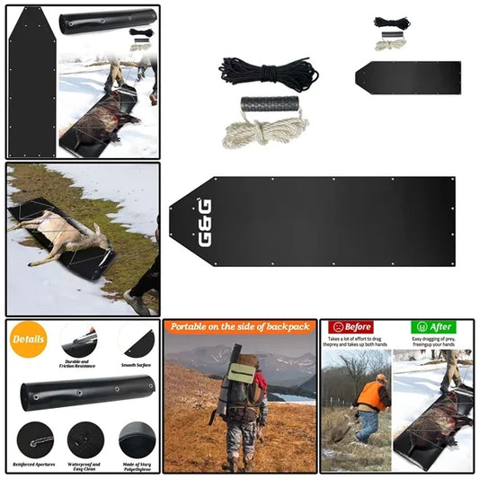 Multi-Purpose Gear Dragging Sled Pad For Hunting & Camping