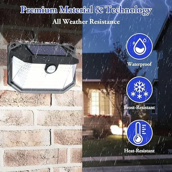 Solar Motion Sensor Light Outdoor LED Security Wall Lamp